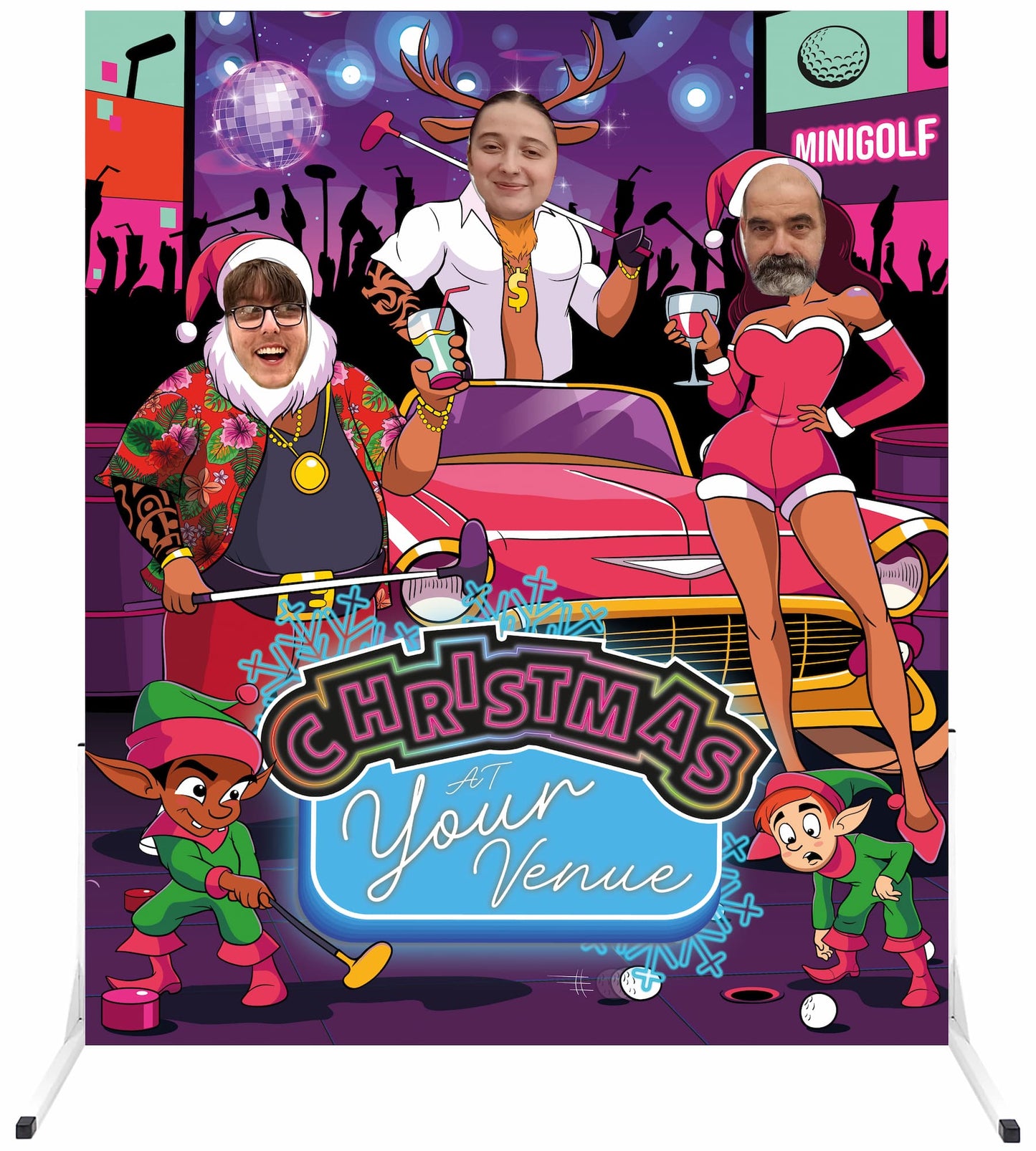 Christmas Mini Golf Photo Boards