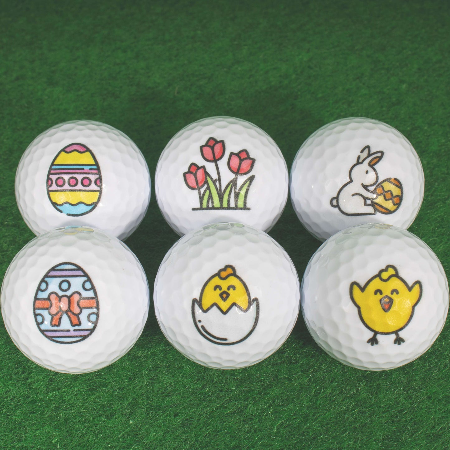 Easter Mini Golf Balls - White
