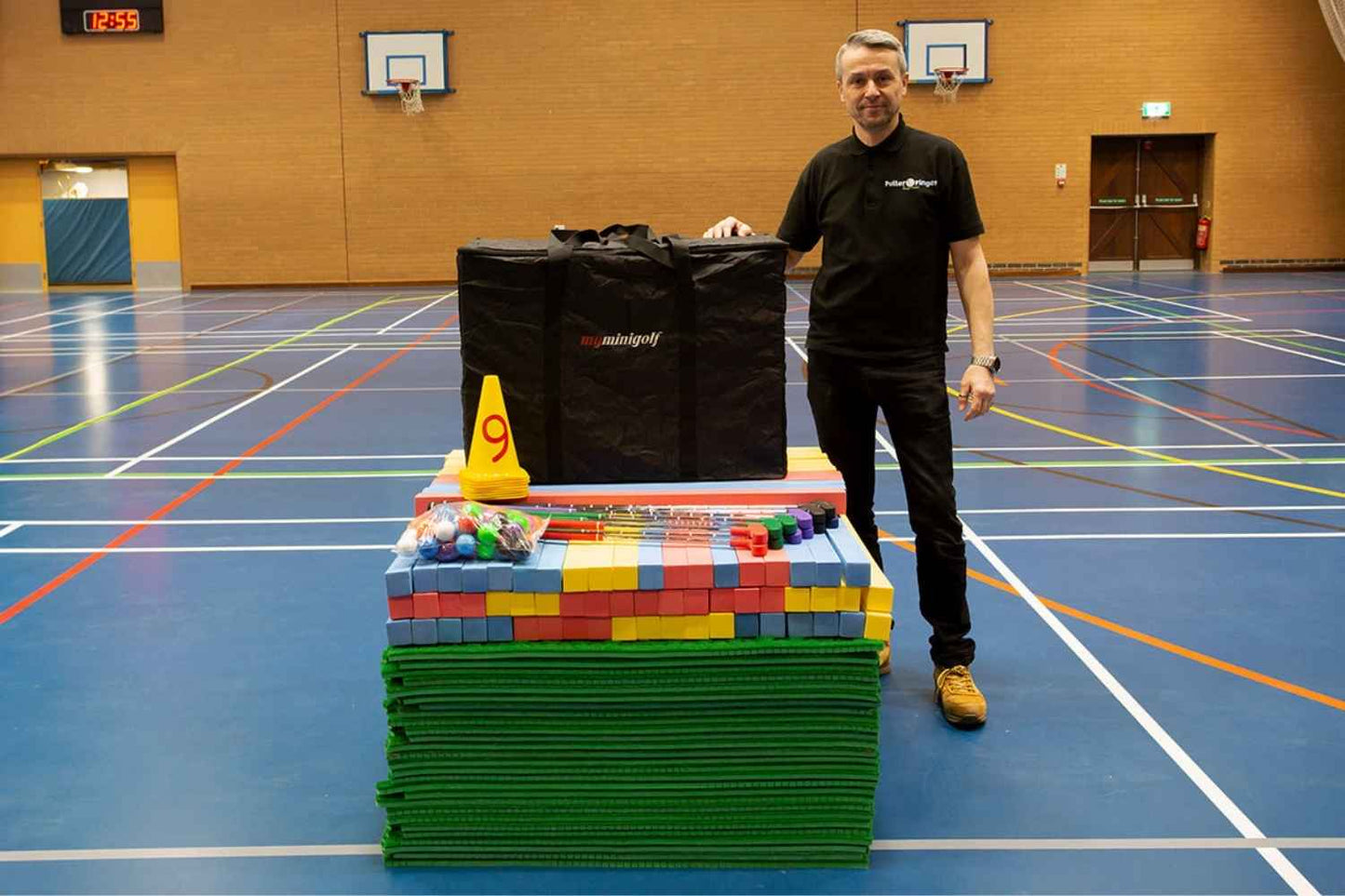 funsize mini golf course compact for tight storage