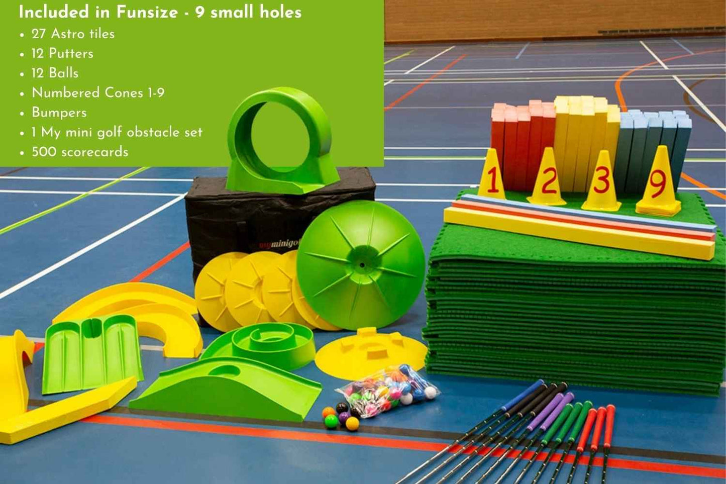 whats included in funsize mini golf courses