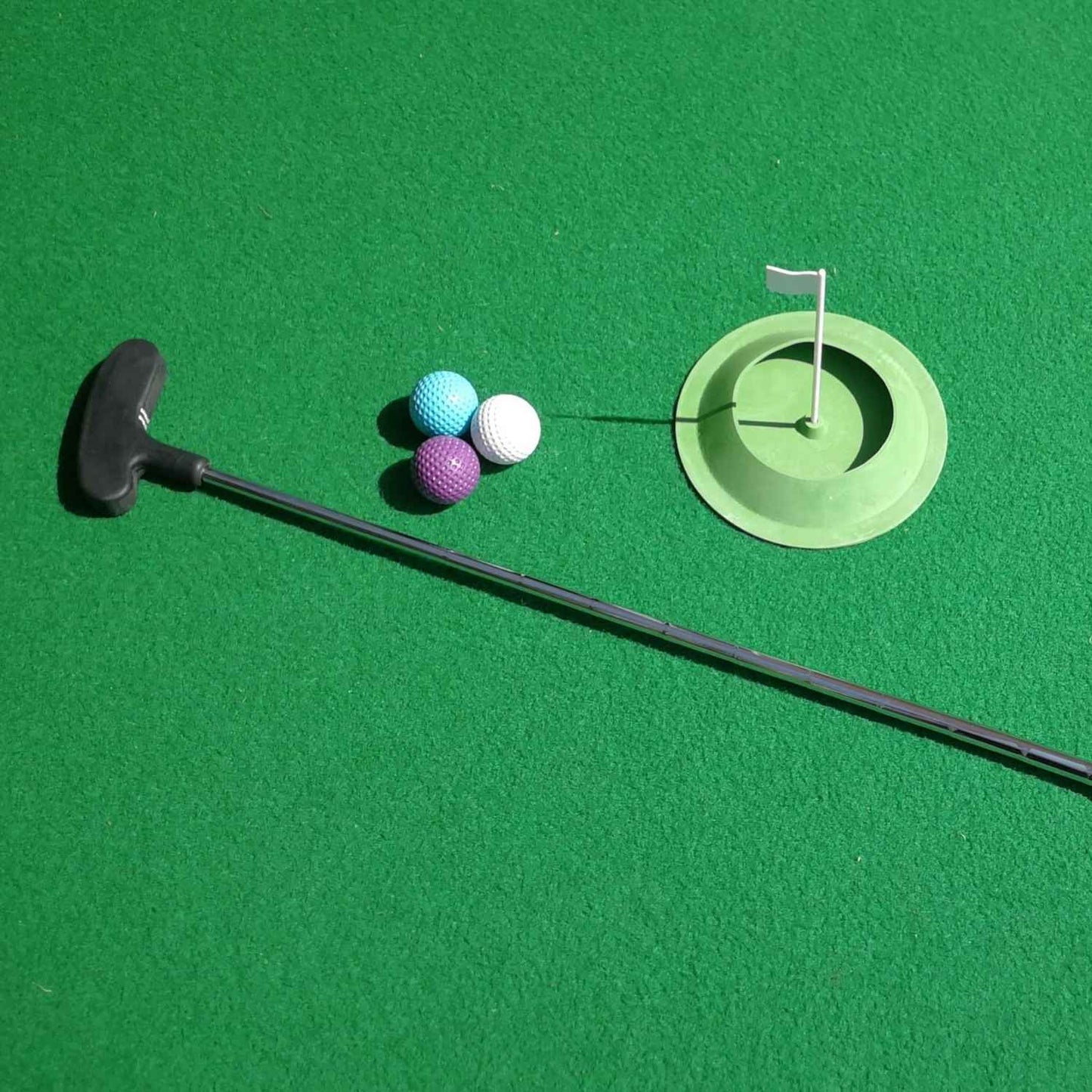 Pack de putting de golf à domicile pour 1 personne, junior