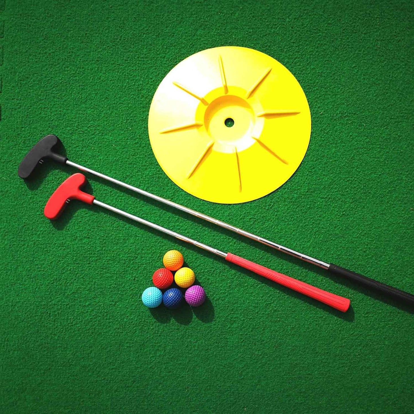 Pack de démarrage de mini-golf avec obstacle d'échauffement (2 joueurs)