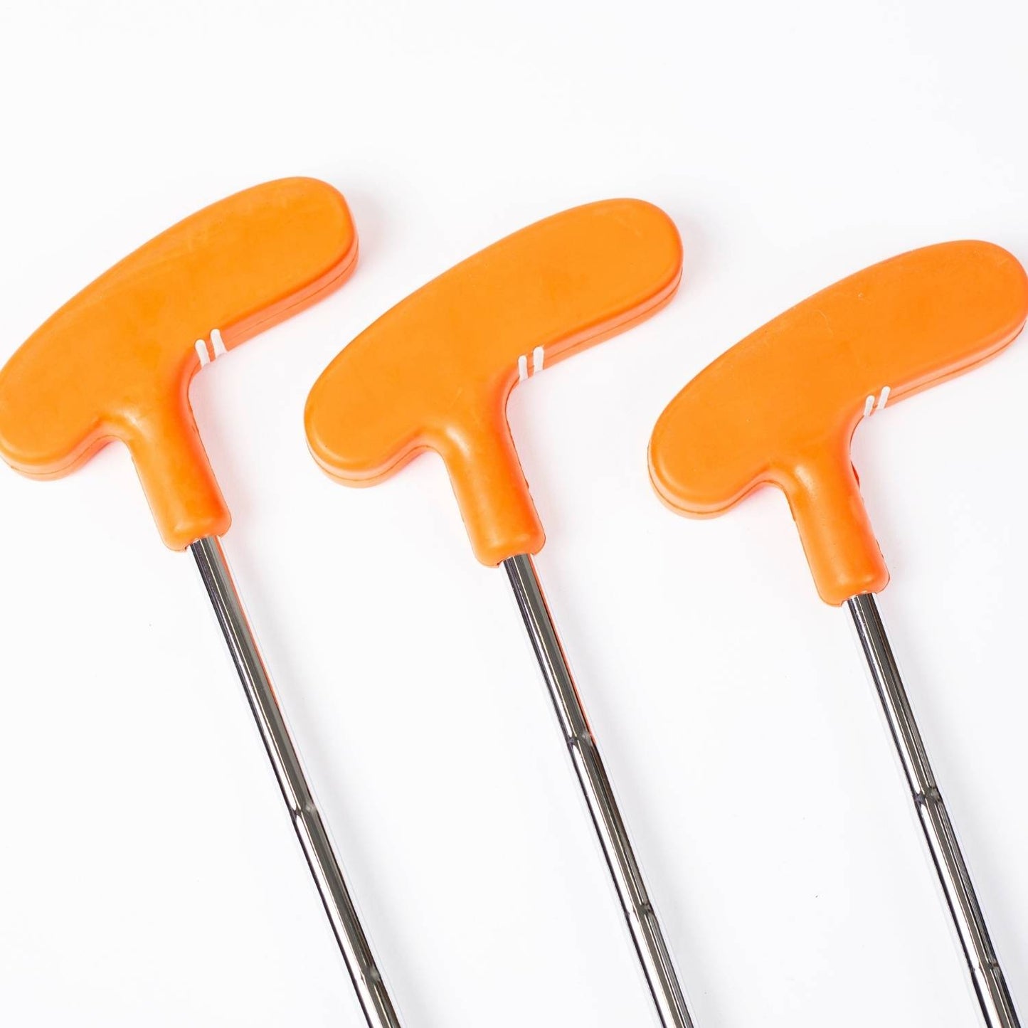 Putter de minigolf con cabeza de goma para jóvenes (naranja, 29")