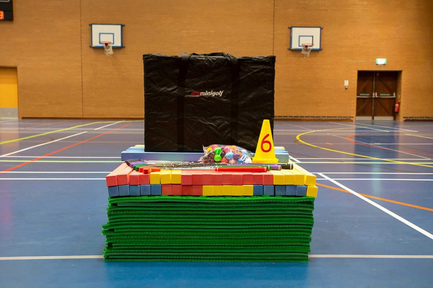 Parcours de mini-golf pour groupes scolaires (6 trous)