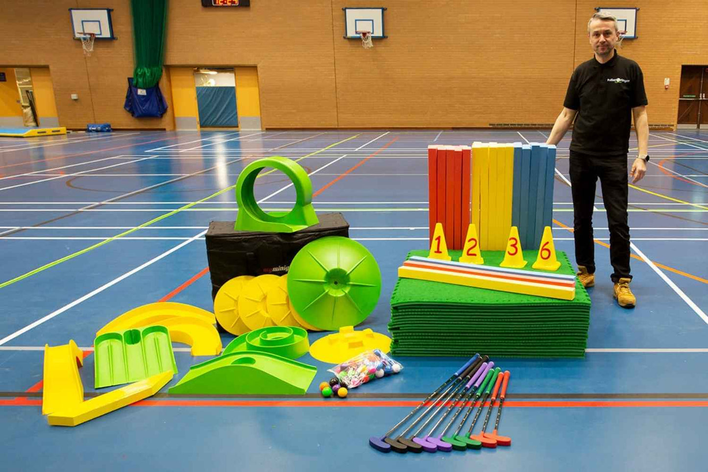 Parcours de mini-golf pour groupes scolaires (6 trous)