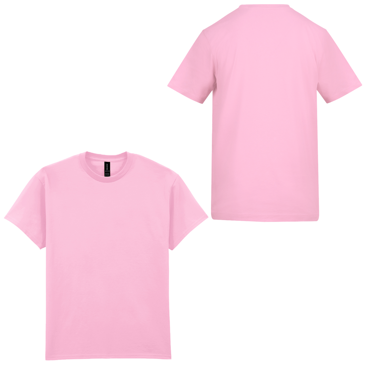 Light Pink - Left Chest & Back