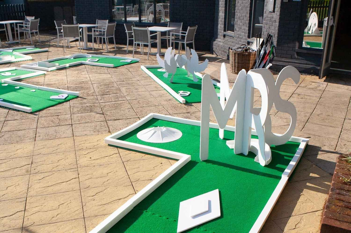 Parcours de mini-golf pour mariage