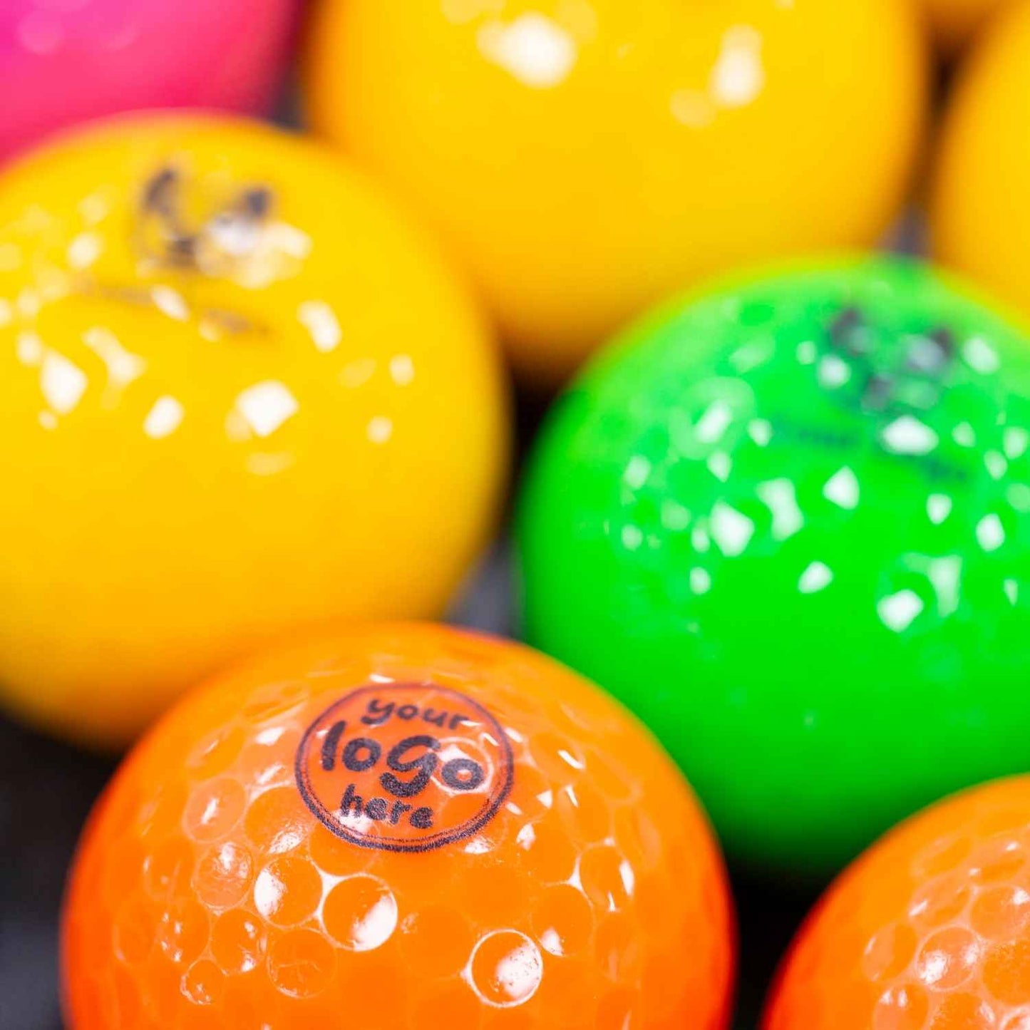 Branded Gloss Low Bounce Mini Golf Balls