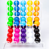 front view of mini golf ball rack