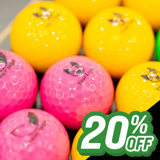 Palline da minigolf UV personalizzate a basso rimbalzo