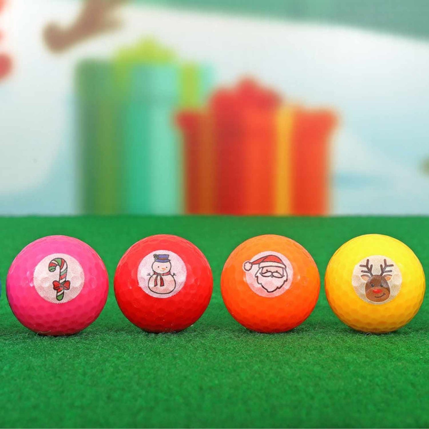 Pelotas de minigolf navideñas – Impresión a color 