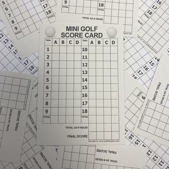 Mini Golf Scorecards (Pack of 1,000) – Putterfingers.com