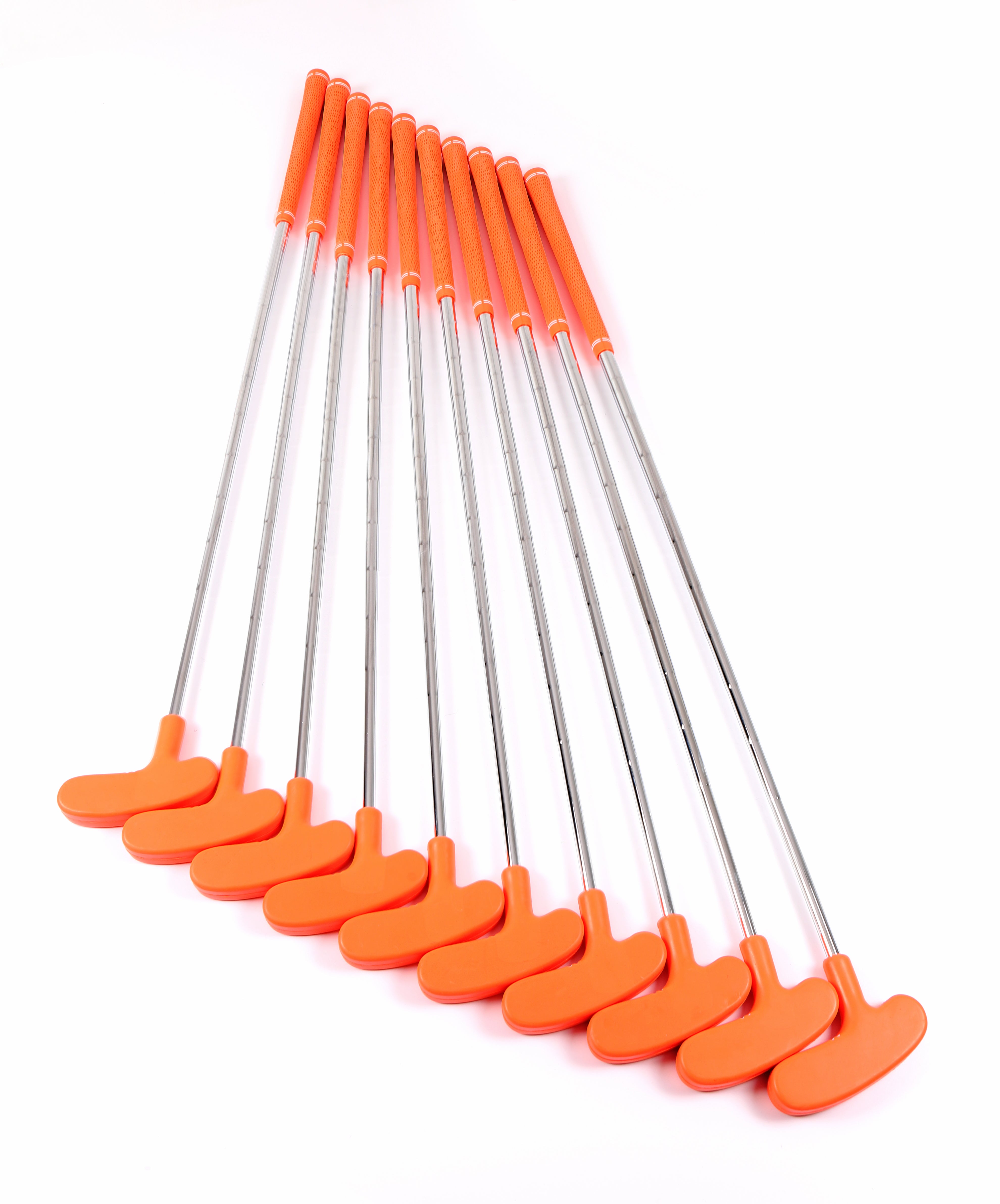 UV Adult Mini Golf Putters bundle of 10 x 35" putters in Citrus Glow