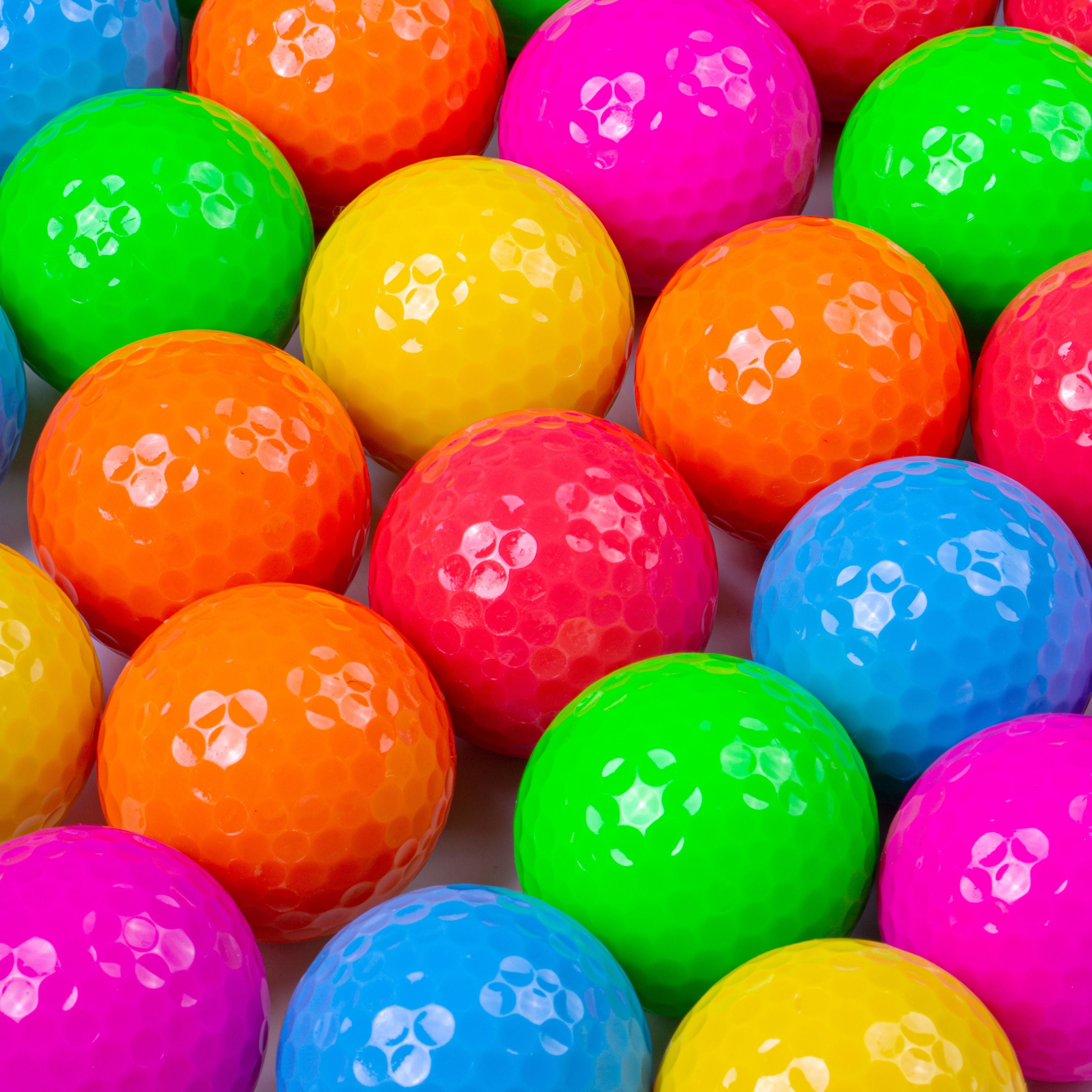UV Low Bounce Mini Golf Balls (Pack of 50)