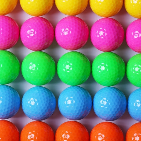 5 colours of uv floating mini golf balls
