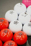 white and red your logo balls samples
