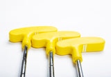 Bundle of 10 Adult Rubber Headed Mini Golf Putters (Yellow 33")