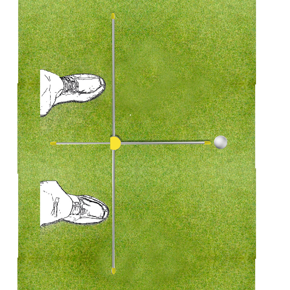 Golf Training Aid, T-Bar Compact Alignment Aid