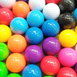Gloss finish mini golf balls, pack of 50 low bounce balls