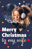 Giant Merry Christmas Wife Card available at 180cm tall!