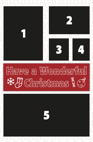 Personal Message Wonderful Chrimbo Giant Card available at 180cm tall!