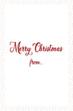 The inside of the Personal Message Wonderful Chrimbo Giant Card available at 180cm tall!