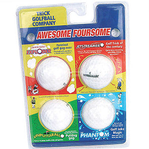 Joke / Trick Golf Balls (Pack of 4) - Event Stuff Ltd Owns Putterfingers.com!